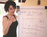 Demi Schneider presenting