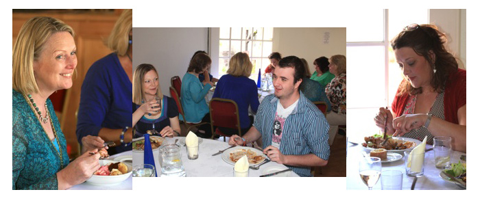 fine dining at bickleigh castle on the life coaching retreat